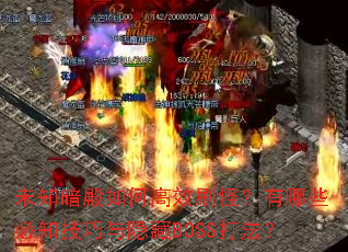 未知暗殿如何高效刷怪?有哪些必知技巧与隐藏BOSS打法? 未知暗殿如何高效刷怪?有哪些必知技巧与隐藏BOSS打法?