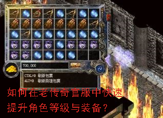 如何在老传奇官服中快速提升角色等级与装备? 如何在老传奇官服中快速提升角色等级与装备?